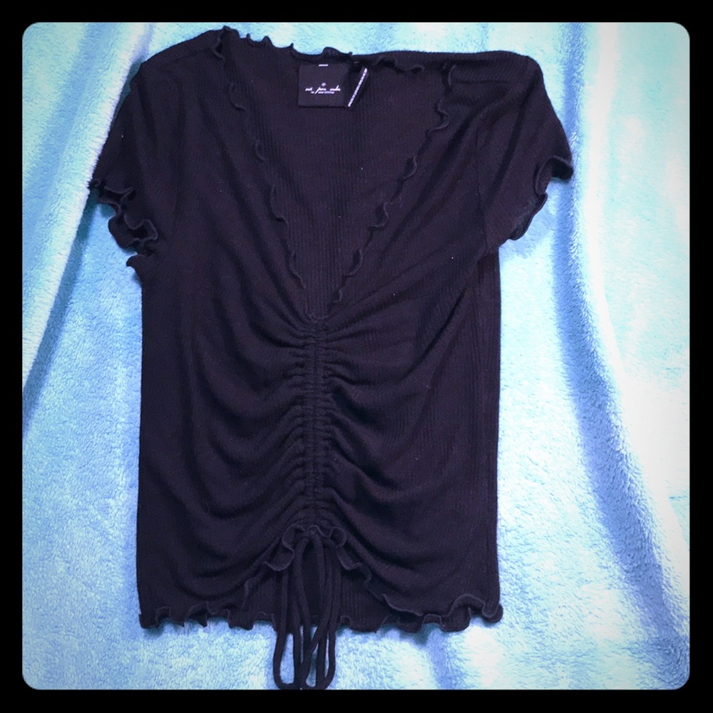 Black crop top